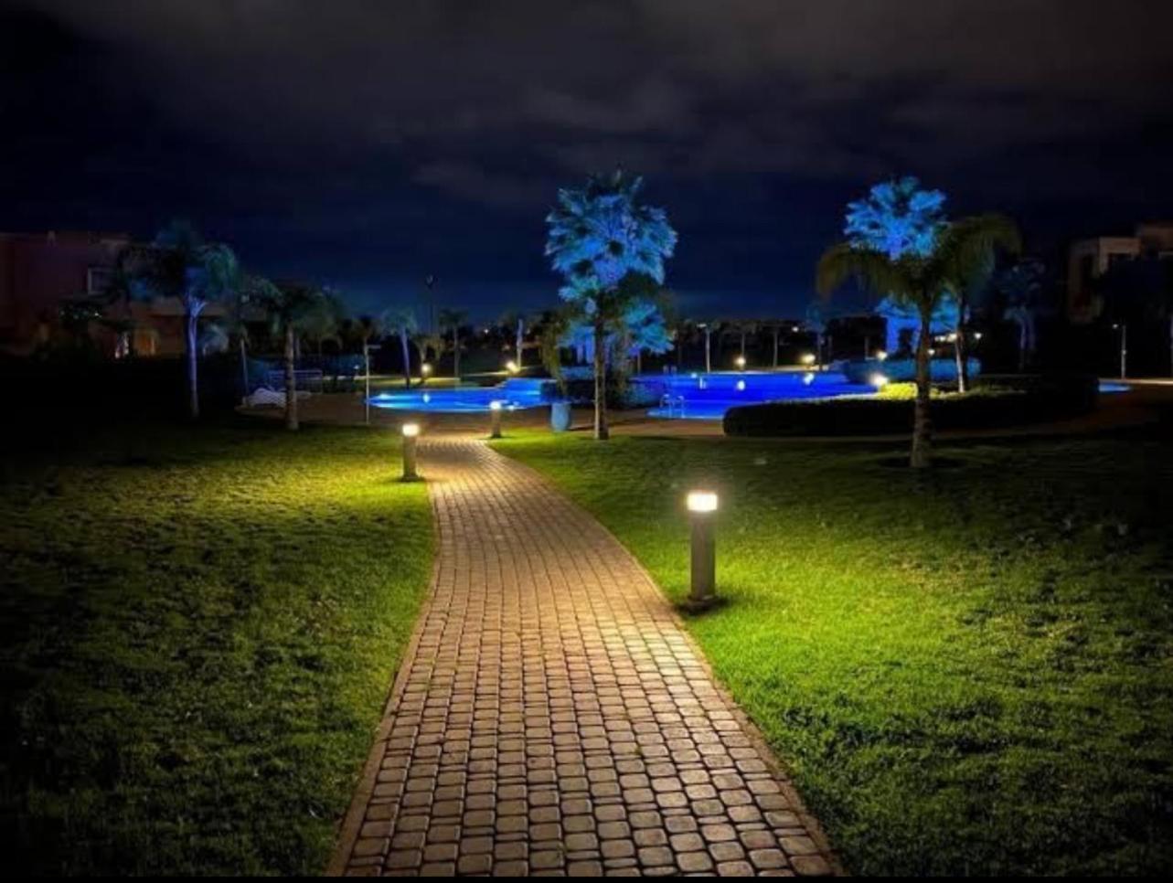 Appartement De Luxe Avec Jardin Vue Sur La Piscine Golf Securise 24H Sur 24 A 5 Minutes De L Aeroport مراكش المظهر الخارجي الصورة