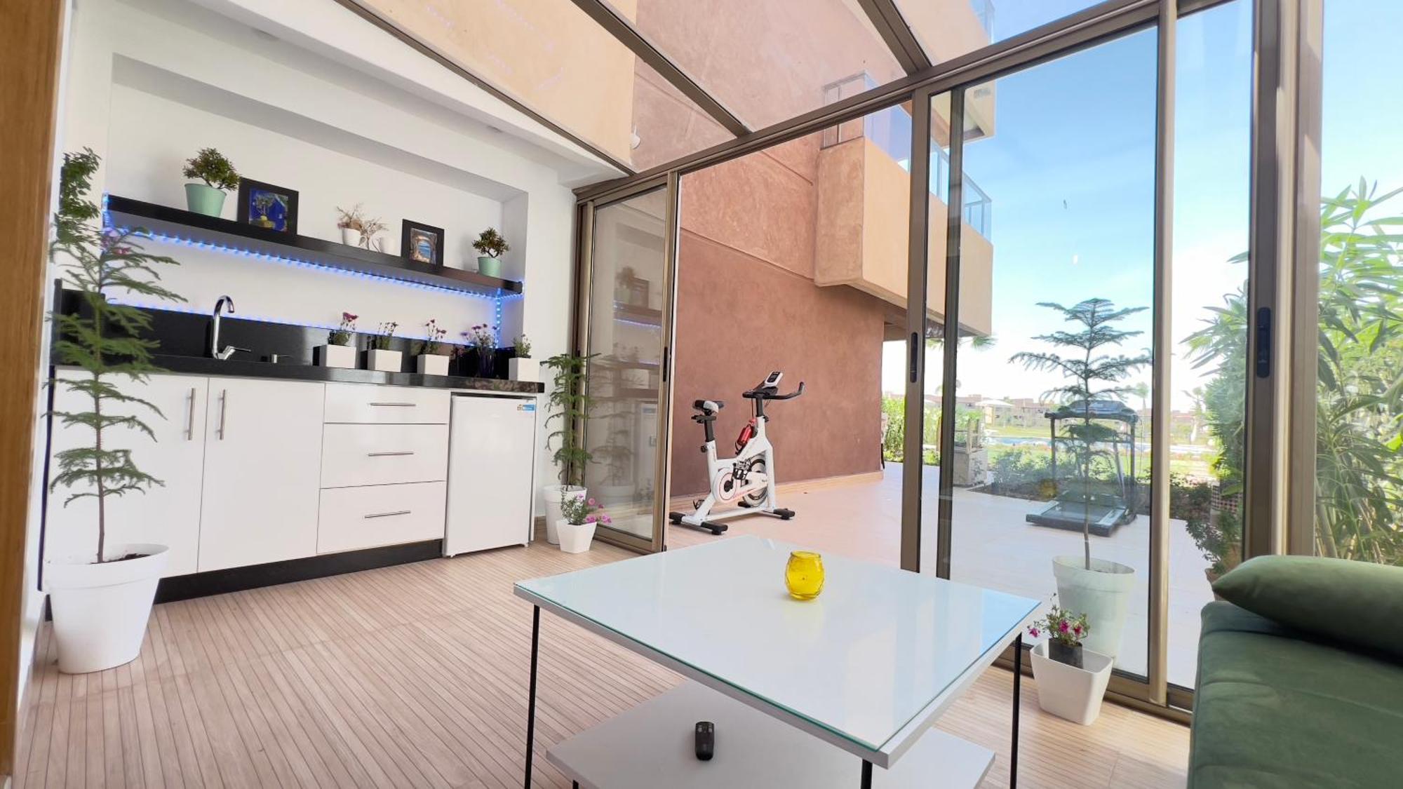 Appartement De Luxe Avec Jardin Vue Sur La Piscine Golf Securise 24H Sur 24 A 5 Minutes De L Aeroport مراكش المظهر الخارجي الصورة