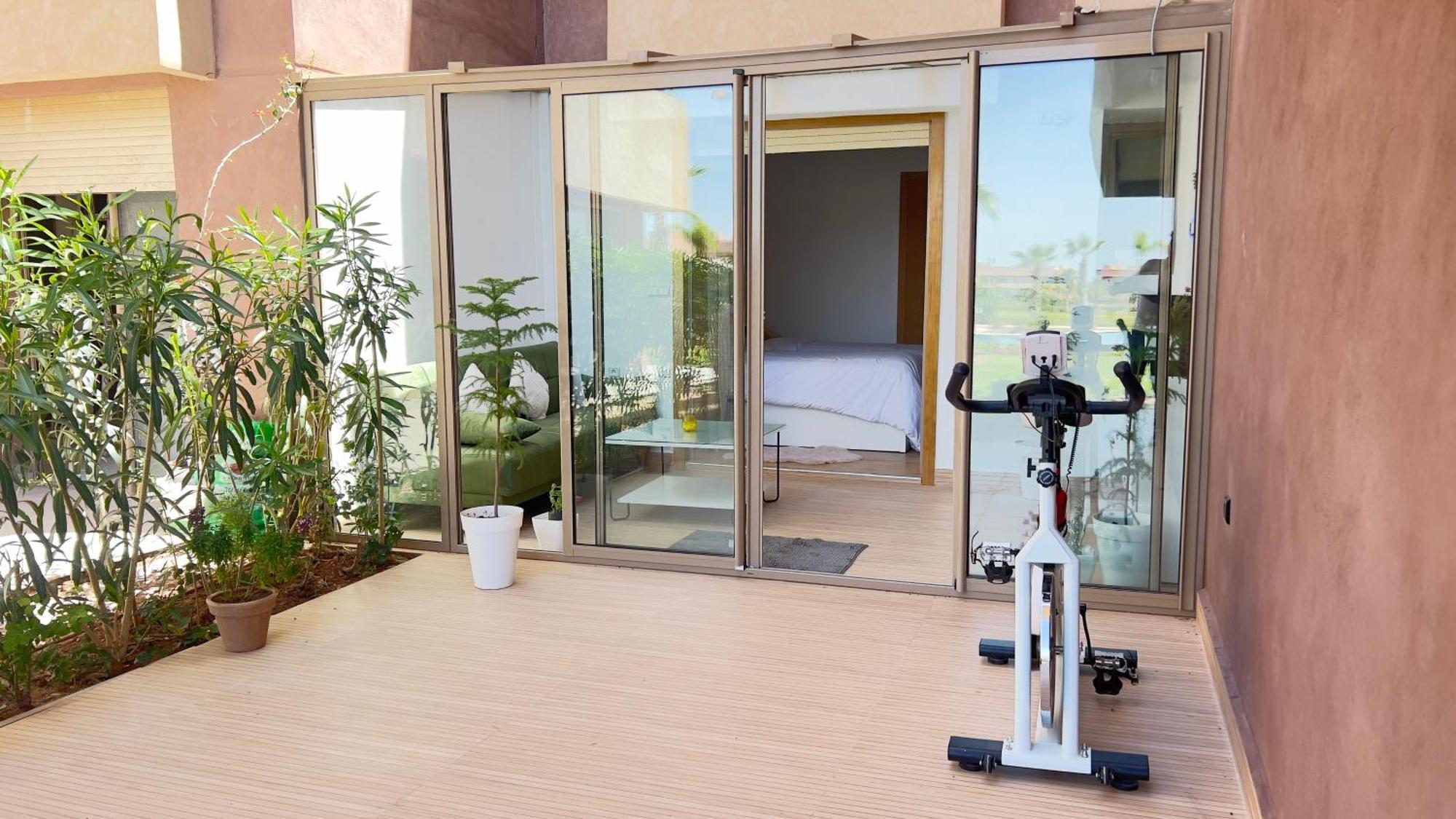 Appartement De Luxe Avec Jardin Vue Sur La Piscine Golf Securise 24H Sur 24 A 5 Minutes De L Aeroport مراكش المظهر الخارجي الصورة